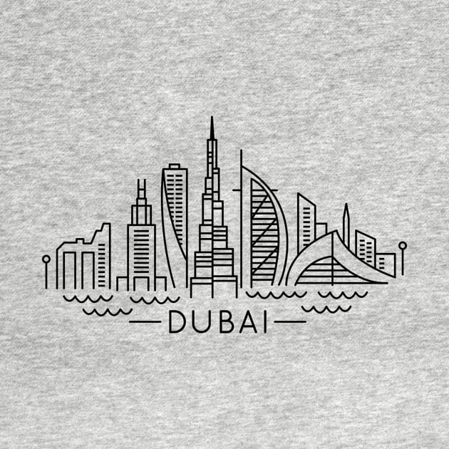 Dubai line art by ziryna